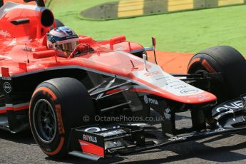 World © Octane Photographic Ltd. F1 Italian GP - Monza, Friday 6th September 2013 - Practice 2. Marussia F1 Team MR02 - Jules Bianchi. Digital Ref : 0813lw1d2660