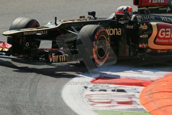 World © Octane Photographic Ltd. F1 Italian GP - Monza, Friday 6th September 2013 - Practice 2. Lotus F1 Team E21 - Kimi Raikkonen. Digital Ref : 0813lw1d2707