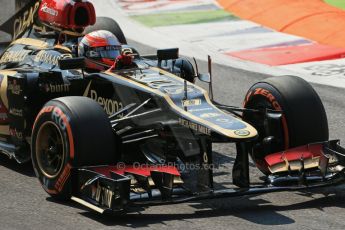 World © Octane Photographic Ltd. F1 Italian GP - Monza, Friday 6th September 2013 - Practice 2. Lotus F1 Team E21 - Romain Grosjean. Digital Ref : 0813lw1d2734