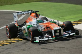 World © Octane Photographic Ltd. F1 Italian GP - Monza, Friday 6th September 2013 - Practice 2. Sahara Force India VJM06 - Paul di Resta. Digital Ref : 0813lw1d2742