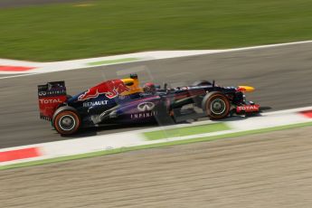 World © Octane Photographic Ltd. F1 Italian GP - Monza, Friday 6th September 2013 - Practice 2. Infiniti Red Bull Racing RB9 - Sebastian Vettel. Digital Ref : 0813lw1d42507