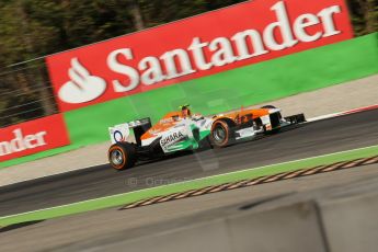 World © Octane Photographic Ltd. F1 Italian GP - Monza, Saturday 7th September 2013 - Practice 3. Sahara Force India VJM06 - Adrian Sutil. Digital Ref :