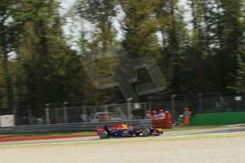 World © Octane Photographic Ltd. F1 Italian GP - Monza, Saturday 7th September 2013 - Practice 3. Infiniti Red Bull Racing RB9 - Sebastian Vettel. Digital Ref :