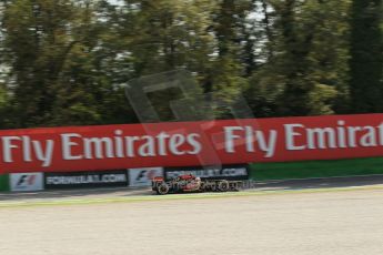 World © Octane Photographic Ltd. F1 Italian GP - Monza, Saturday 7th September 2013 - Practice 3. Lotus F1 Team E21 - Romain Grosjean. Digital Ref :