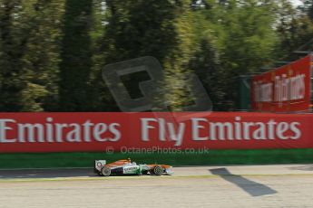 World © Octane Photographic Ltd. F1 Italian GP - Monza, Saturday 7th September 2013 - Practice 3. Sahara Force India VJM06 - Adrian Sutil. Digital Ref :