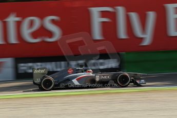 World © Octane Photographic Ltd. F1 Italian GP - Monza, Saturday 7th September 2013 - Practice 3. Sauber C32 - Nico Hulkenberg. Digital Ref :