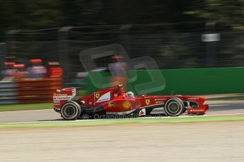 World © Octane Photographic Ltd. F1 Italian GP - Monza, Saturday 7th September 2013 - Practice 3. Scuderia Ferrari F138 - Felipe Massa. Digital Ref :