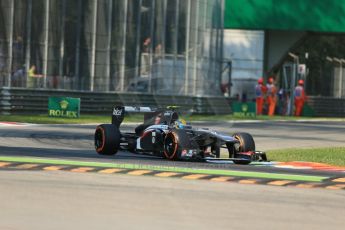 World © Octane Photographic Ltd. F1 Italian GP - Monza, Saturday 7th September 2013 - Practice 3. Sauber C32 - Esteban Gutierrez. Digital Ref :