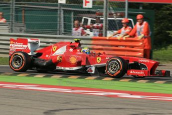 World © Octane Photographic Ltd. F1 Italian GP - Monza, Saturday 7th September 2013 - Practice 3. Scuderia Ferrari F138 - Felipe Massa. Digital Ref :