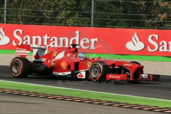 World © Octane Photographic Ltd. F1 Italian GP - Monza, Saturday 7th September 2013 - Practice 3. Scuderia Ferrari F138 - Fernando Alonso. Digital Ref :