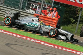 World © Octane Photographic Ltd. F1 Italian GP - Monza, Saturday 7th September 2013 - Practice 3. Mercedes AMG Petronas F1 W04 - Nico Rosberg. Digital Ref :