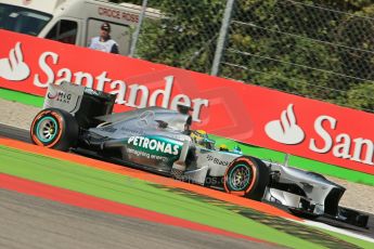 World © Octane Photographic Ltd. F1 Italian GP - Monza, Saturday 7th September 2013 - Practice 3. Mercedes AMG Petronas F1 W04 - Nico Rosberg. Digital Ref :