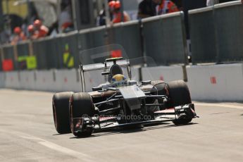 World © Octane Photographic Ltd. F1 Italian GP - Monza, Saturday 7th September 2013 - Qualifying. Sauber C32 - Esteban Gutierrez. Digital Ref :