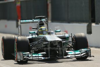 World © Octane Photographic Ltd. F1 Italian GP - Monza, Saturday 7th September 2013 - Qualifying. Mercedes AMG Petronas F1 W04 - Nico Rosberg. Digital Ref :