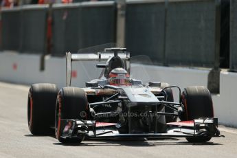 World © Octane Photographic Ltd. F1 Italian GP - Monza, Saturday 7th September 2013 - Qualifying. Sauber C32 - Nico Hulkenberg. Digital Ref :