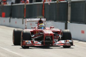 World © Octane Photographic Ltd. F1 Italian GP - Monza, Saturday 7th September 2013 - Qualifying. Scuderia Ferrari F138 - Felipe Massa. Digital Ref :