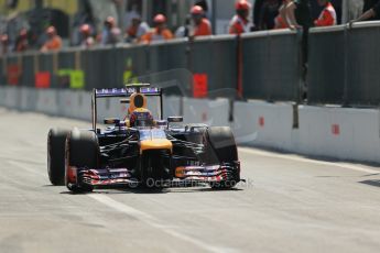 World © Octane Photographic Ltd. F1 Italian GP - Monza, Saturday 7th September 2013 - Qualifying. Infiniti Red Bull Racing RB9 - Mark Webber. Digital Ref :