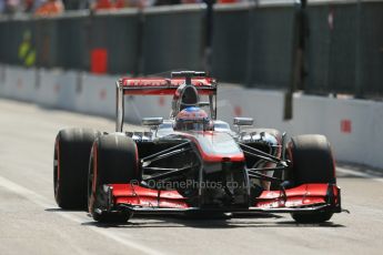 World © Octane Photographic Ltd. F1 Italian GP - Monza, Saturday 7th September 2013 - Qualifying. Vodafone McLaren Mercedes MP4/28 - Jenson Button. Digital Ref :