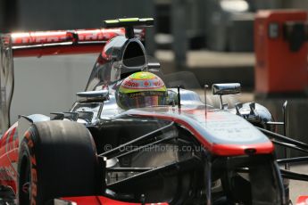 World © Octane Photographic Ltd. F1 Italian GP - Monza, Saturday 7th September 2013 - Qualifying. Vodafone McLaren Mercedes MP4/28 - Sergio Perez. Digital Ref :