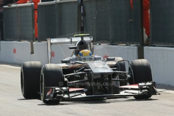 World © Octane Photographic Ltd. F1 Italian GP - Monza, Saturday 7th September 2013 - Qualifying. Sauber C32 - Esteban Gutierrez. Digital Ref :