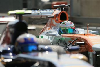 World © Octane Photographic Ltd. F1 Italian GP - Monza, Saturday 7th September 2013 - Qualifying. Scuderia Toro Rosso STR 8 - Daniel Ricciardo and Sahara Force India VJM06 - Paul di Resta. Digital Ref :