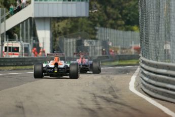 World © Octane Photographic Ltd. F1 Italian GP - Monza, Saturday 7th September 2013 - Qualifying. Scuderia Toro Rosso STR 8 - Daniel Ricciardo and Sahara Force India VJM06 - Paul di Resta. Digital Ref :