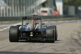 World © Octane Photographic Ltd. F1 Italian GP - Monza, Saturday 7th September 2013 - Qualifying. Lotus F1 Team E21 - Romain Grosjean. Digital Ref :