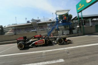 World © Octane Photographic Ltd. F1 Italian GP - Monza, Saturday 7th September 2013 - Qualifying. Lotus F1 Team E21 - Kimi Raikkonen. Digital Ref :