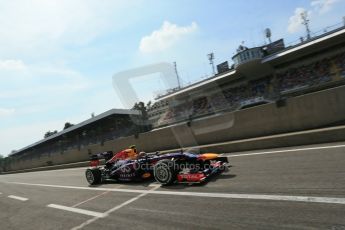 World © Octane Photographic Ltd. F1 Italian GP - Monza, Saturday 7th September 2013 - Qualifying. Infiniti Red Bull Racing RB9 - Mark Webber. Digital Ref :