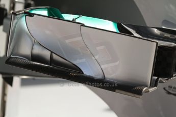 World © Octane Photographic Ltd. F1 Italian GP - Monza, Saturday 7th September 2013 - Qualifying. Mercedes AMG Petronas F1 W04 front wing endplate. Digital Ref :