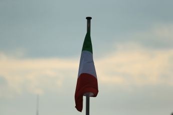 World © Octane Photographic Ltd. F1 Italian GP - Monza, Sunday 8th September 2013 - Paddock. Italian Flag. Digital Ref :