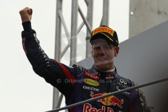 World © Octane Photographic Ltd. F1 Italian GP - Monza, Sunday 8th September 2013 - Podium. Infiniti Red Bull Racing RB9 - Sebastian Vettel. Digital Ref :