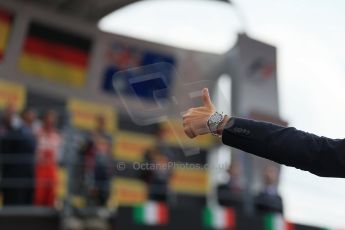 World © Octane Photographic Ltd. F1 Italian GP - Monza, Sunday 8th September 2013 - Podium. The crowd celebrate. Digital Ref :