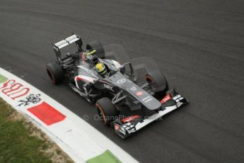 World © Octane Photographic Ltd. F1 Italian GP - Monza, Sunday 8th September 2013 - Race. Sauber C32 - Esteban Gutierrez. Digital Ref :