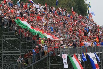 World © Octane Photographic Ltd. F1 Italian GP - Monza, Sunday 8th September 2013 - Race - The fans pack the Monza grandstands. Digital Ref : 0824lw1d6051