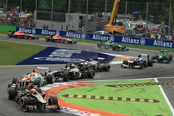 World © Octane Photographic Ltd. F1 Italian GP - Monza, Sunday 8th September 2013 - Race. Mid to tail end of thr chasing pack. Digital Ref : 0824lw1d6169