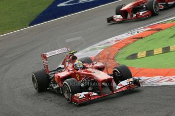 World © Octane Photographic Ltd. F1 Italian GP - Monza, Sunday 8th September 2013 - Race. Scuderia Ferrari F138 - Felipe Massa. Digital Ref : 0824lw1d6389