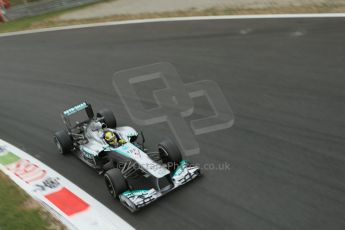World © Octane Photographic Ltd. F1 Italian GP - Monza, Sunday 8th September 2013 - Race. Mercedes AMG Petronas F1 W04 - Nico Rosberg. Digital Ref :