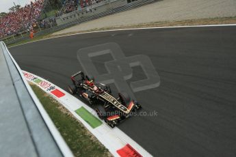 World © Octane Photographic Ltd. F1 Italian GP - Monza, Sunday 8th September 2013 - Race. Lotus F1 Team E21 - Romain Grosjean. Digital Ref :