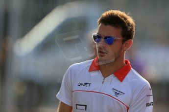 World © Octane Photographic Ltd. F1 Italian GP - Monza, Friday 6th September 2013 - Paddock. Marussia F1 Team MR02 - Jules Bianchi. Digital Ref : 0810lw1d1375