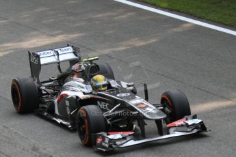 World © Octane Photographic Ltd. F1 Italian GP - Monza, Friday 6th September 2013 - Practice 1. Sauber C32 - Esteban Gutierrez. Digital Ref : 0811cb7d4913