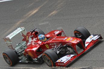 World © Octane Photographic Ltd. F1 Italian GP - Monza, Friday 6th September 2013 - Practice 1. Scuderia Ferrari F138 - Fernando Alonso. Digital Ref : 0811cb7d4940