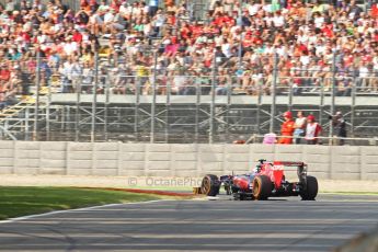 World © Octane Photographic Ltd. F1 Italian GP - Monza, Friday 6th September 2013 - Practice 1. Scuderia Toro Rosso STR 8 - Daniel Ricciardo. Digital Ref : 0811cb7d4991