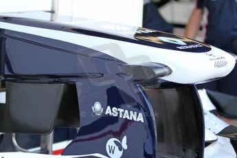 World © Octane Photographic Ltd. F1 Italian GP - Monza, Friday 6th September 2013 - Practice 1. Williams FW35 nose details. Digital Ref : 0811cb7d5052