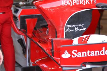 World © Octane Photographic Ltd. F1 Italian GP - Monza, Friday 6th September 2013 - Practice 1. Scuderia Ferrari F138 front wing. Digital Ref : 0811cb7d5075