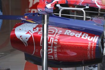 World © Octane Photographic Ltd. F1 Italian GP - Monza, Friday 6th September 2013 - Practice 1. Scuderia Toro Rosso STR 8 new side pod livery, Red Italian Edition. Digital Ref : 0811cb7d5275