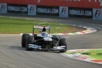 World © Octane Photographic Ltd. F1 Italian GP - Monza, Friday 6th September 2013 - Practice 1. Williams FW35 - Valtteri Bottas. Digital Ref : 0811lw1d1415