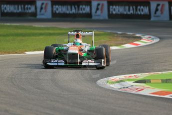 World © Octane Photographic Ltd. F1 Italian GP - Monza, Friday 6th September 2013 - Practice 1. Sahara Force India VJM06 - Paul di Resta. Digital Ref : 0811lw1d1449