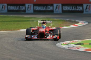 World © Octane Photographic Ltd. F1 Italian GP - Monza, Friday 6th September 2013 - Practice 1. Scuderia Ferrari F138 - Felipe Massa. Digital Ref : 0811lw1d1464