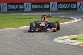 World © Octane Photographic Ltd. F1 Italian GP - Monza, Friday 6th September 2013 - Practice 1. Infiniti Red Bull Racing RB9 - Sebastian Vettel. Digital Ref :